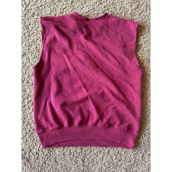 Vintage ‘94 Lillehammer XVII Olympic Winter Games Maroon Sleeveless M Crewneck - Picture 4 of 6